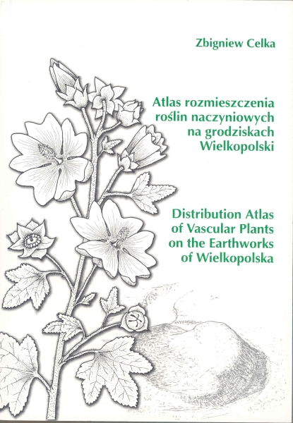 Awers okładki - Atlas rozmieszczenia roślin naczyniowych na grodziskach Wielkopolski